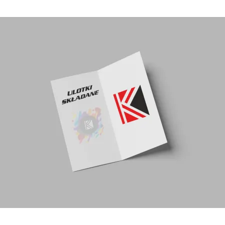 Ulotki składane 2xDL papier 250g